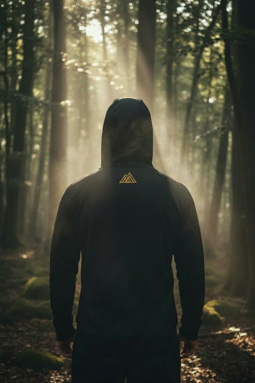 Post Workout ASND Hoodie with Small Mountain Emblem